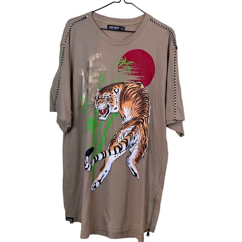 Contender MCMLXXXV111 Graphic Tiger Top Size 2XL Unisex